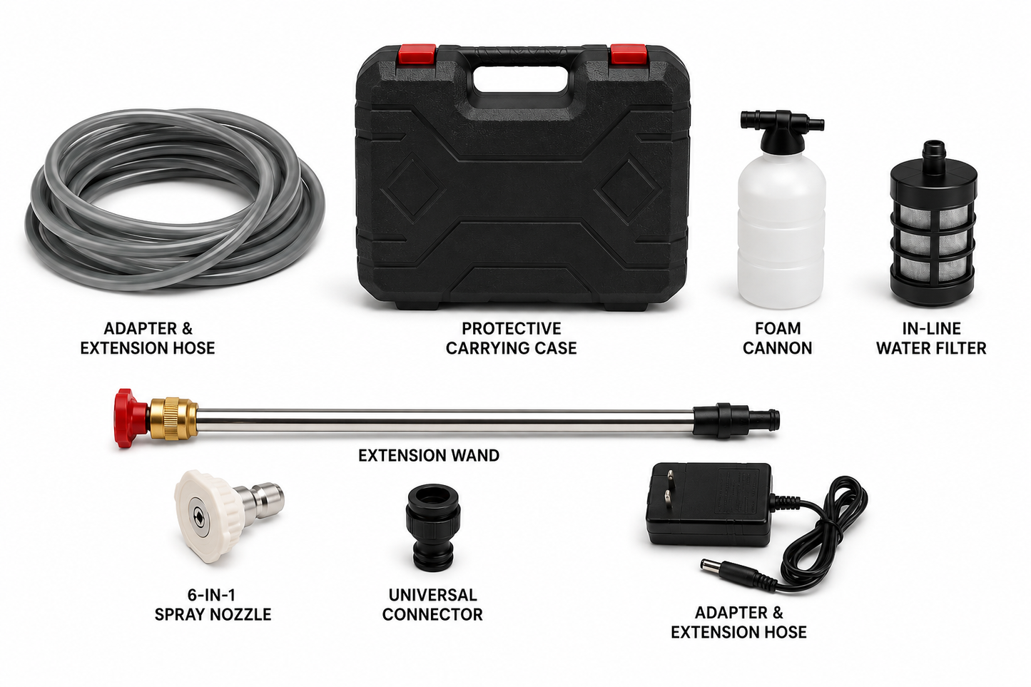 48V Cordless Portable Pressure Washer Kit with 2 Batteries