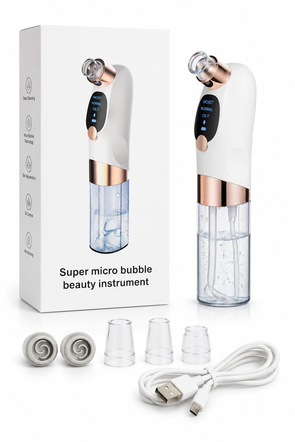 HydraGlow™ Micro Bubble Facial Cleanser & Blackhead Remover