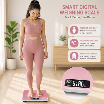 Smart Digital  Weighing Scale with Temperature Display